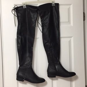 💣Black over the knee boots